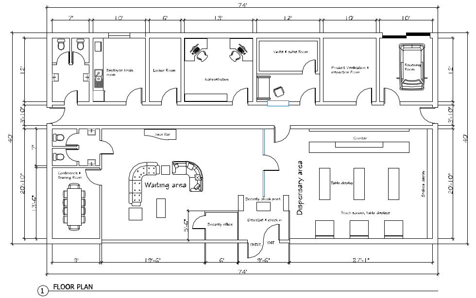 Dispensary Floor Plan Design