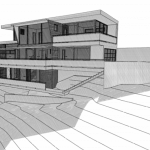 A sketch of a building using MEP Engineering to showcase InnoDez's services and skills