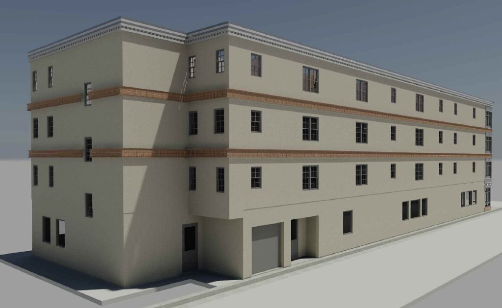 Architecture 3D design of building