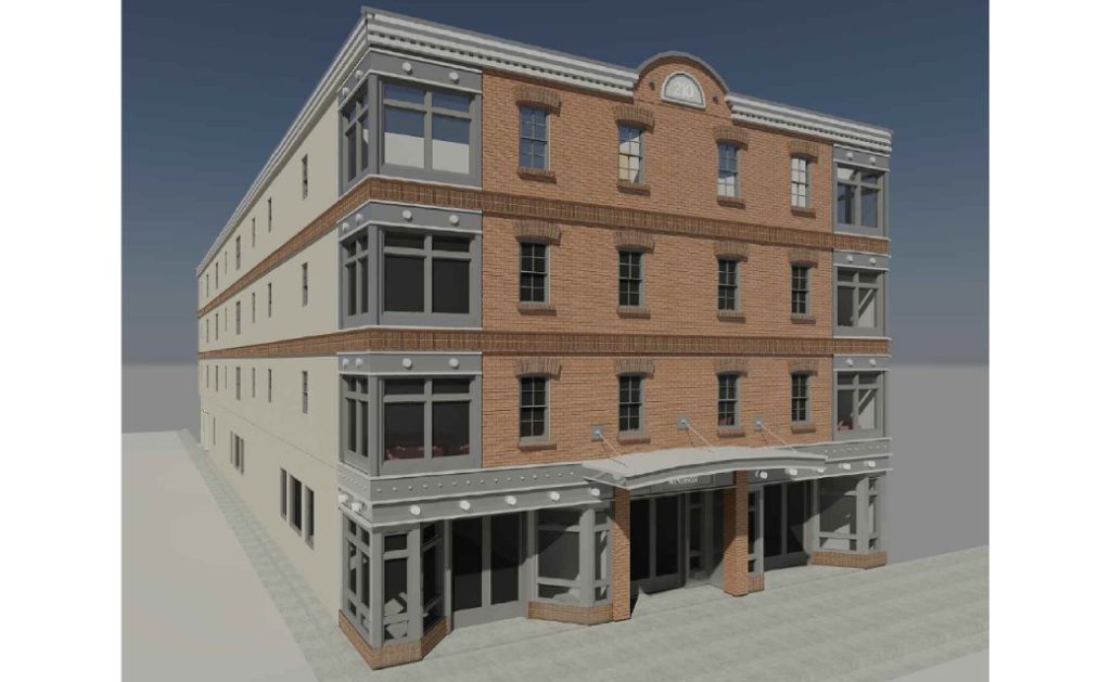 Architecture 3D design of building that is designed by Innodez