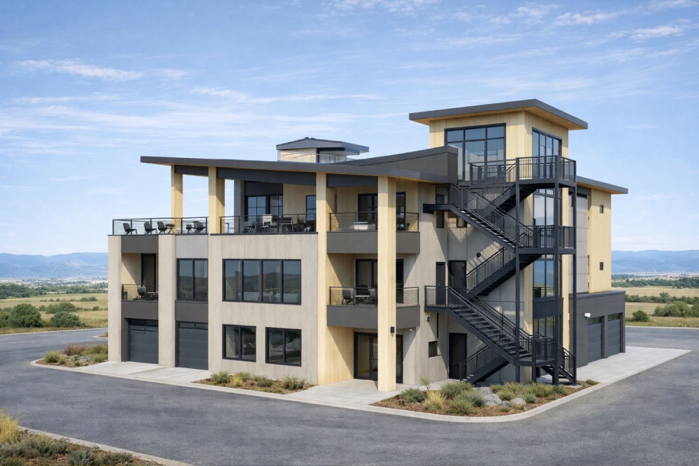 Winery & Cellar Warehouse exterior designed by InnoDez