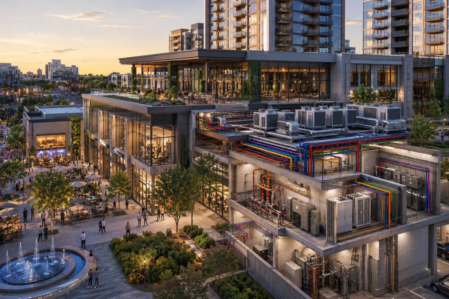 Designing MEP Systems for Mixed-Use Developments: Balancing Residential, Retail, and Commercial Needs