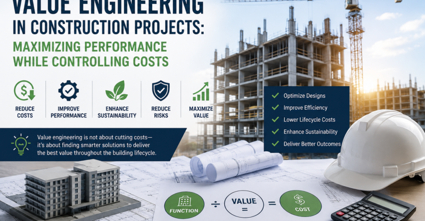 Value Engineering in Construction Projects: Maximizing Performance While Controlling Costs