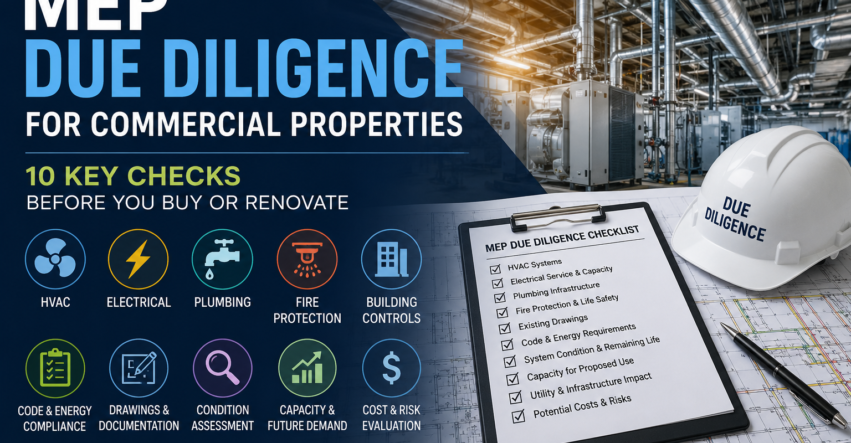 MEP Due Diligence for Commercial Properties: What to Check Before You Buy or Renovate