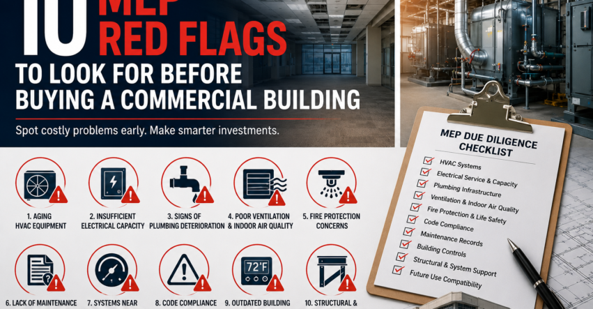 10 MEP Red Flags to Look for Before Buying a Commercial Building