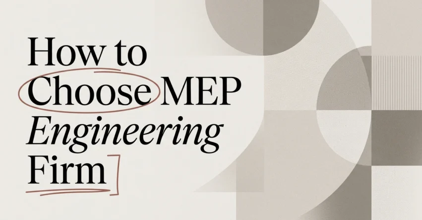 MEP Engineering Firm California: How to Choose