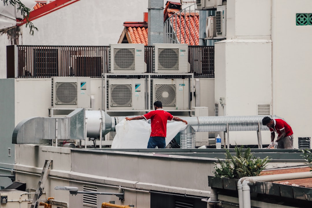 Rooftop HVAC equipment illustrating building performance, maintenance, and engineering considerations