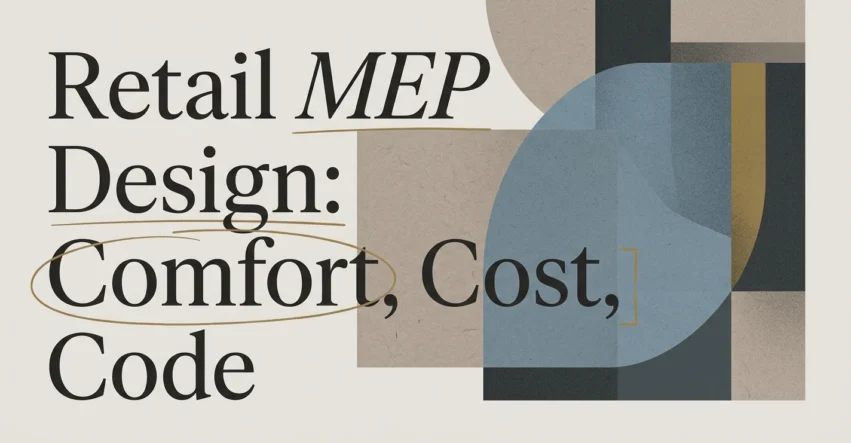 Retail MEP Design: Balancing Comfort, Cost, and Code