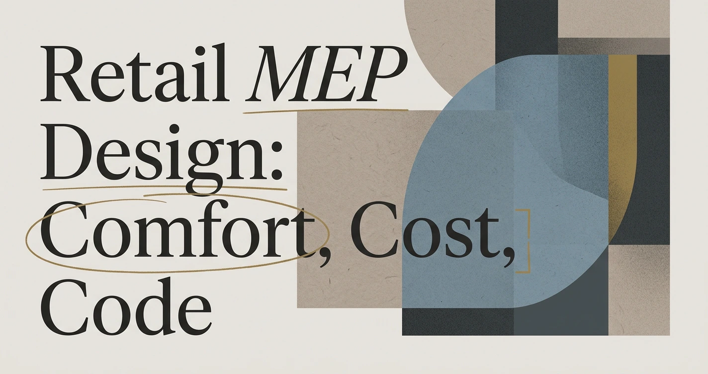 Retail MEP Design: Balancing Comfort, Cost, and Code