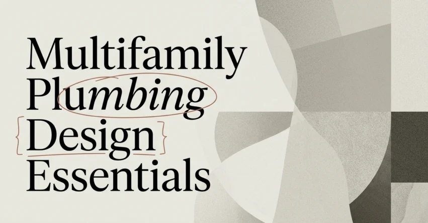 Plumbing Design Essentials for Multifamily Residential