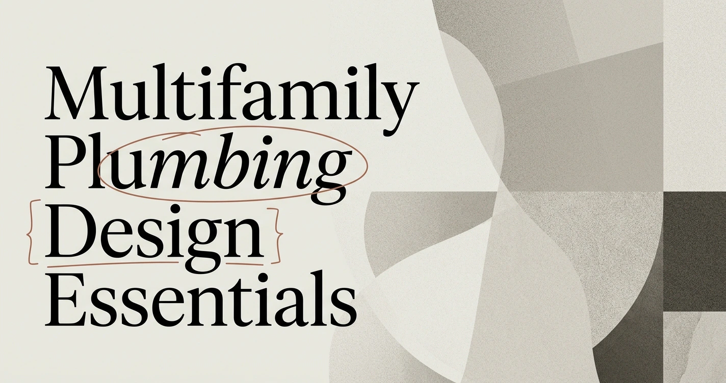 Plumbing Design Essentials for Multifamily Residential