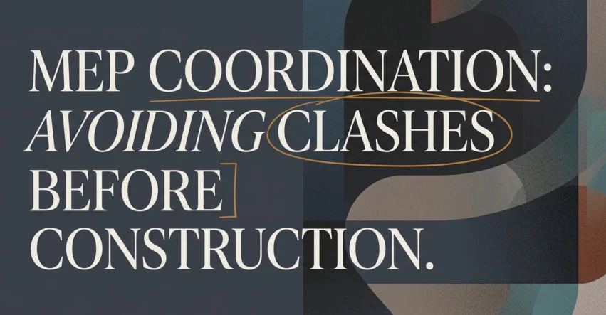 MEP Coordination: Avoiding Clashes Before Construction