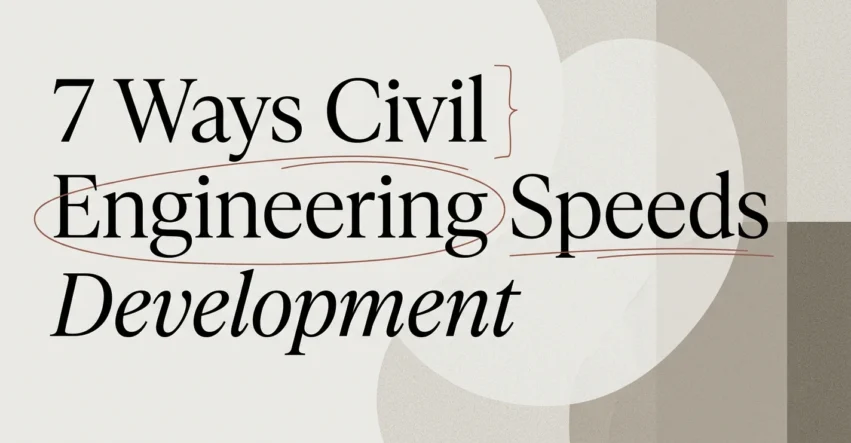 7 Ways Civil Engineering Design Speeds Up Site Development