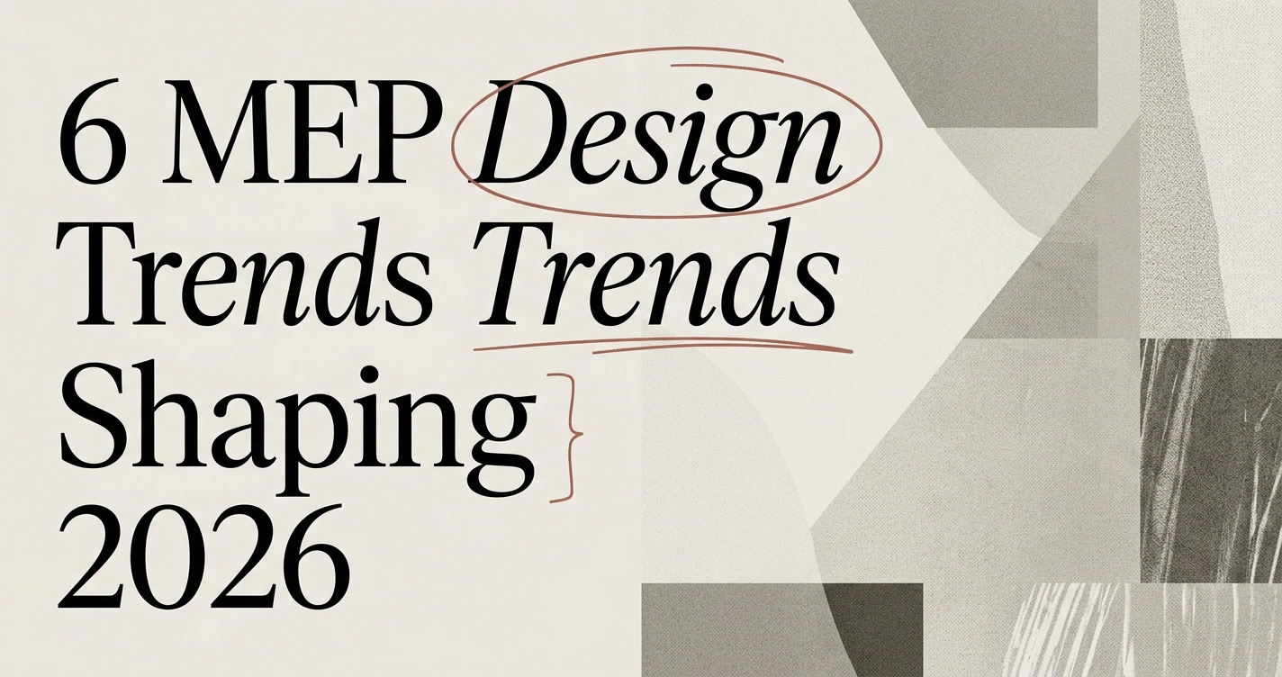 Top 6 MEP Design Trends Shaping Construction in 2026