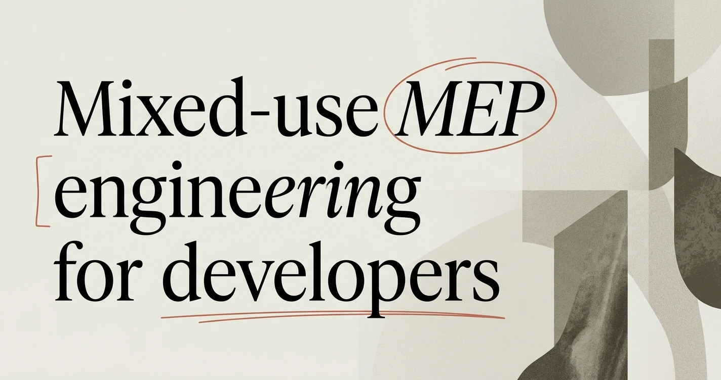 Mixed-Use MEP Engineering: A Developer’s Guide