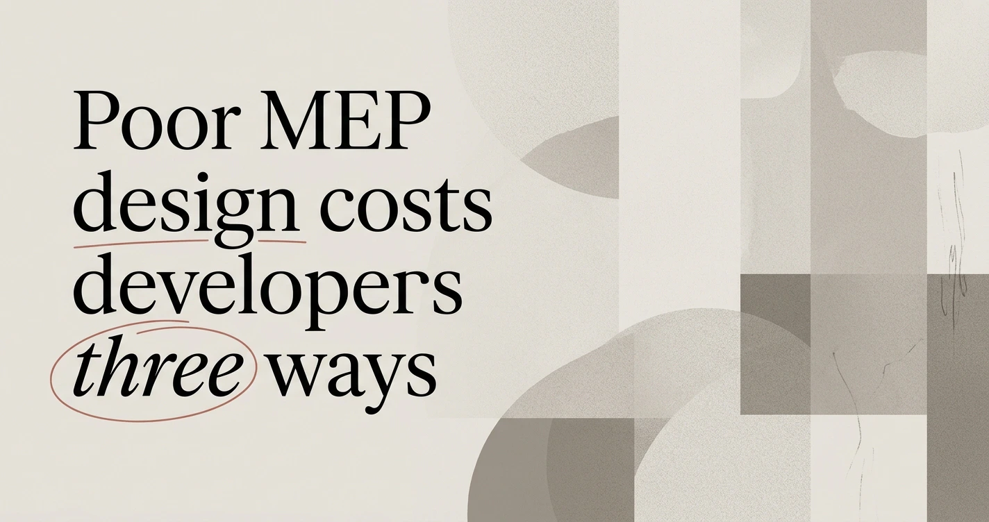 The Cost of Poor MEP Design: Real Risks for Developers