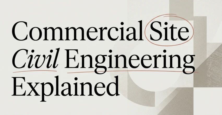 Commercial Site Civil Engineering Explained