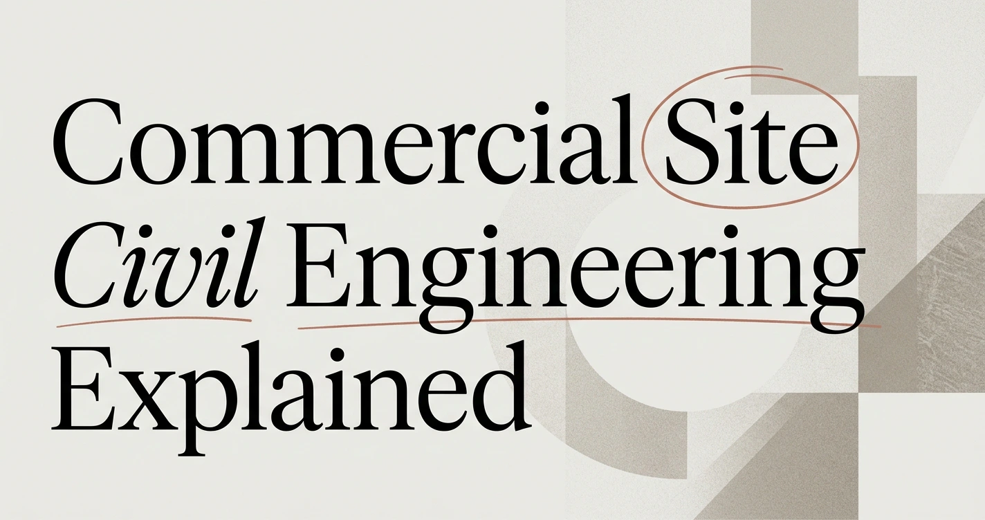 Commercial Site Civil Engineering Explained
