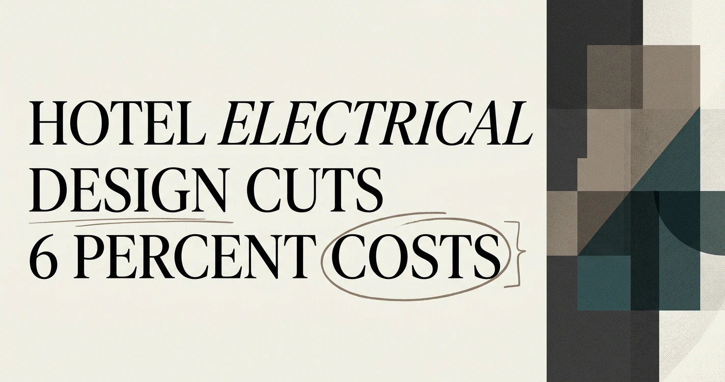 Hotel Electrical Design: Powering Modern Hospitality