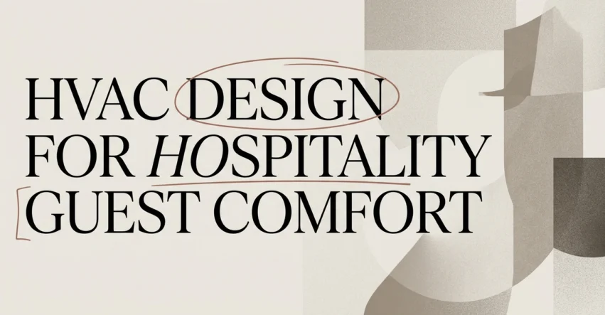 HVAC Design for Hospitality Projects: Guest Comfort First