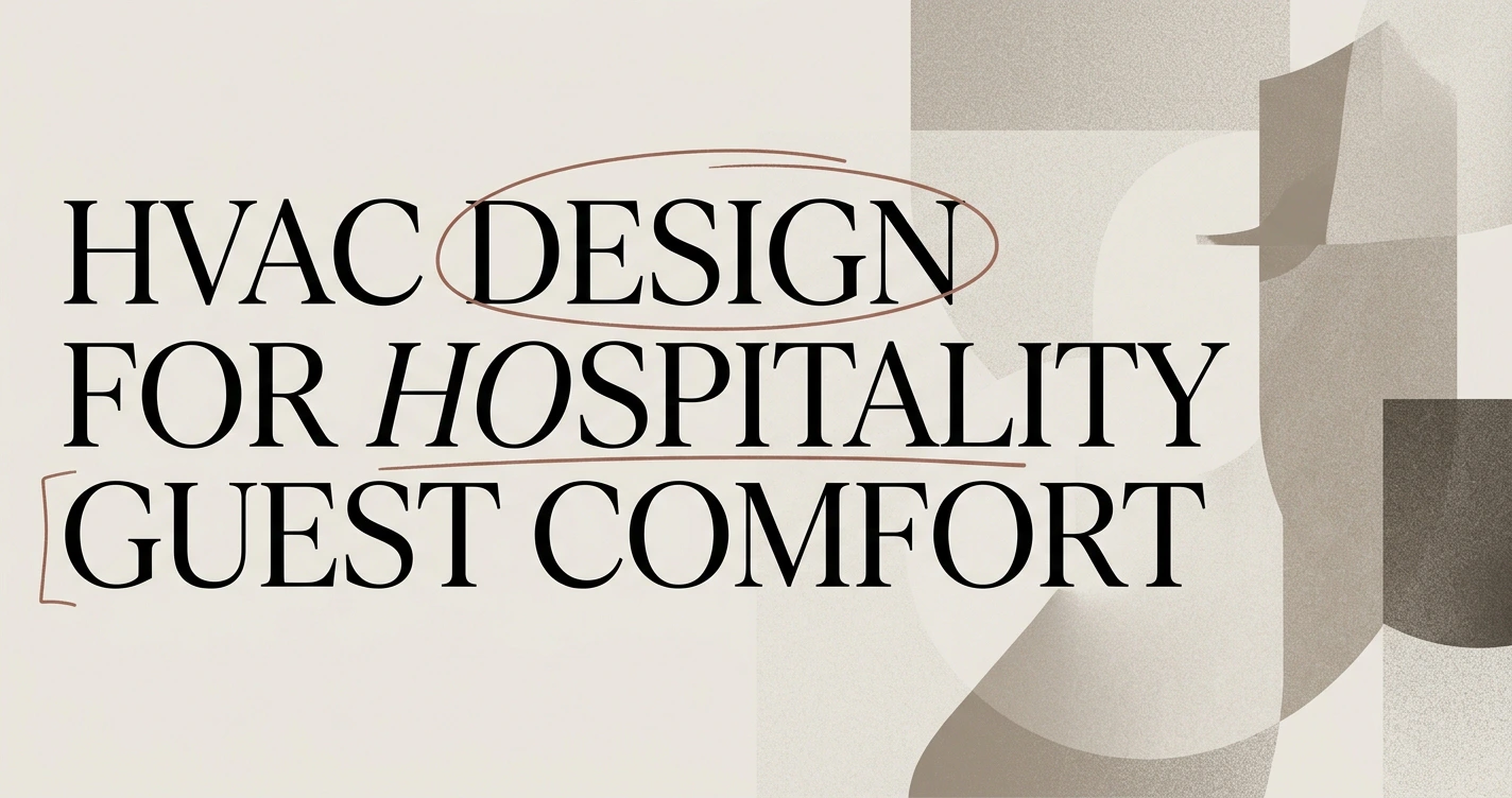 HVAC Design for Hospitality Projects: Guest Comfort First